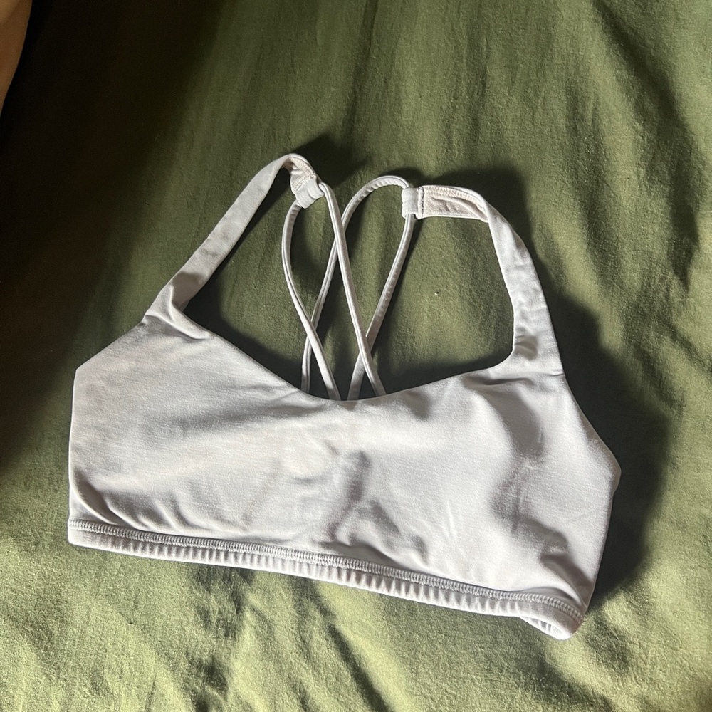 Lululemon Women's White Strappy Bralette